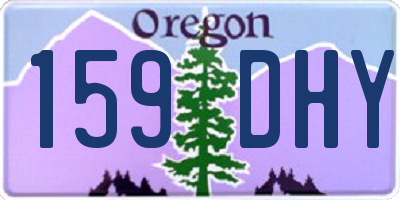 OR license plate 159DHY