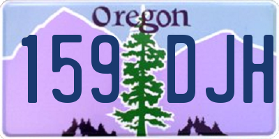 OR license plate 159DJH