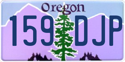 OR license plate 159DJP