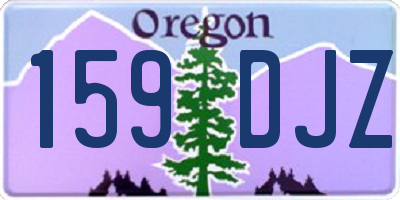 OR license plate 159DJZ