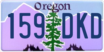OR license plate 159DKD