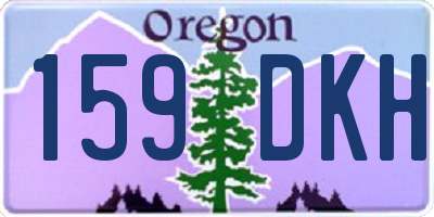 OR license plate 159DKH
