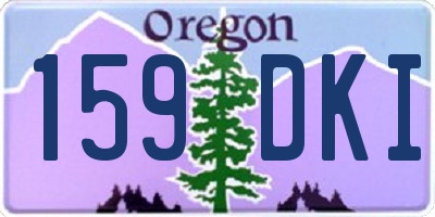 OR license plate 159DKI