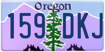 OR license plate 159DKJ