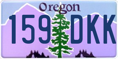 OR license plate 159DKK