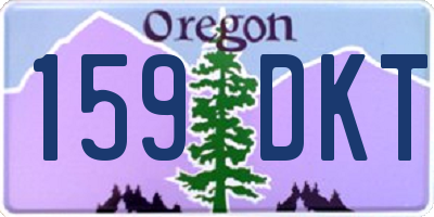 OR license plate 159DKT