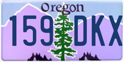 OR license plate 159DKX