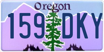 OR license plate 159DKY