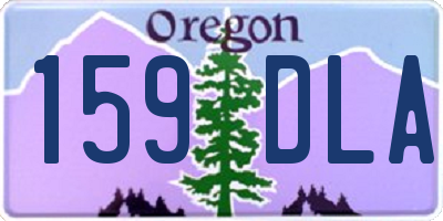 OR license plate 159DLA