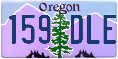 OR license plate 159DLE