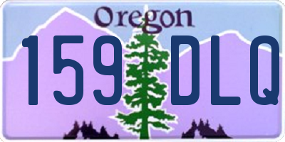 OR license plate 159DLQ