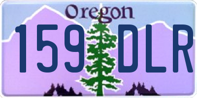 OR license plate 159DLR