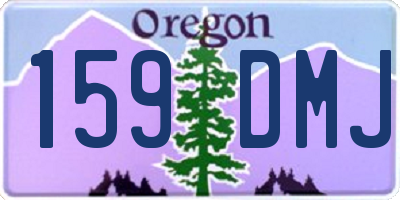OR license plate 159DMJ
