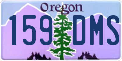 OR license plate 159DMS