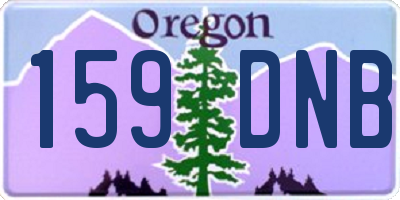 OR license plate 159DNB