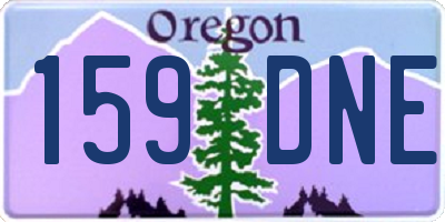 OR license plate 159DNE