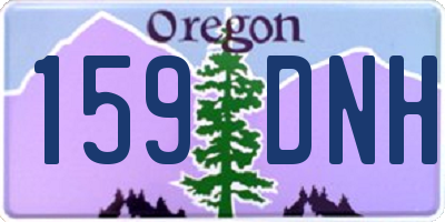 OR license plate 159DNH