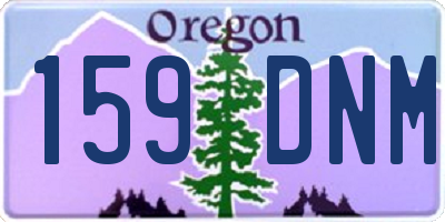 OR license plate 159DNM