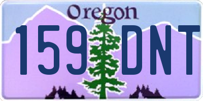 OR license plate 159DNT