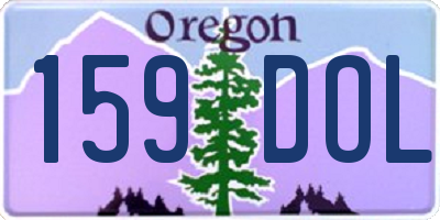 OR license plate 159DOL