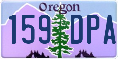 OR license plate 159DPA