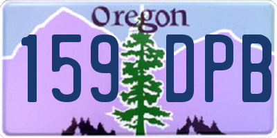 OR license plate 159DPB