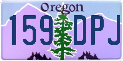 OR license plate 159DPJ