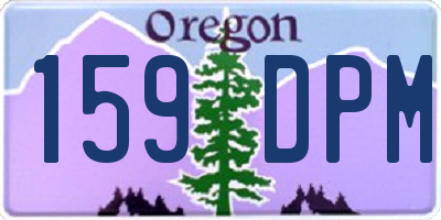 OR license plate 159DPM