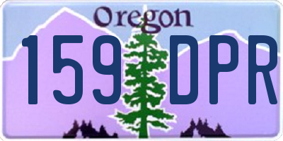 OR license plate 159DPR