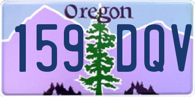 OR license plate 159DQV
