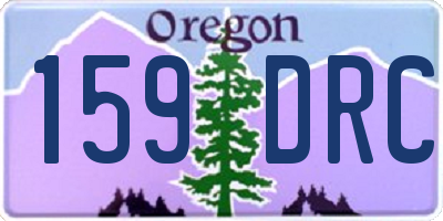OR license plate 159DRC