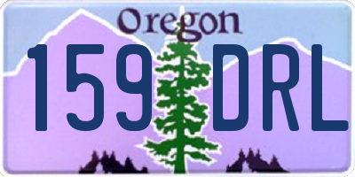 OR license plate 159DRL