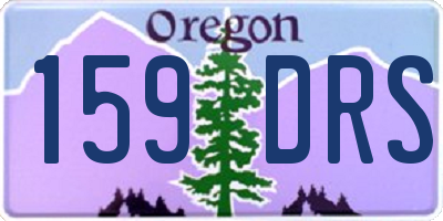 OR license plate 159DRS