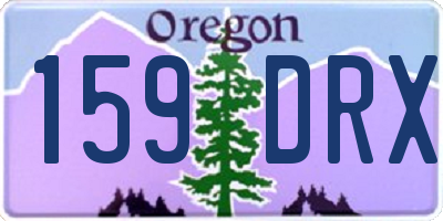 OR license plate 159DRX