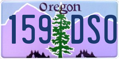 OR license plate 159DSO