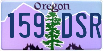 OR license plate 159DSR