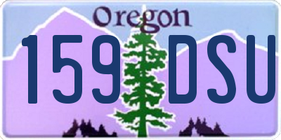 OR license plate 159DSU