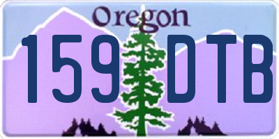 OR license plate 159DTB