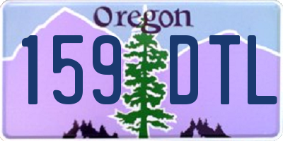 OR license plate 159DTL