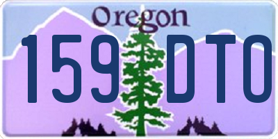 OR license plate 159DTO