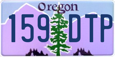 OR license plate 159DTP