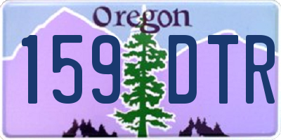 OR license plate 159DTR