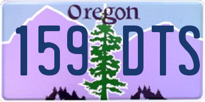 OR license plate 159DTS