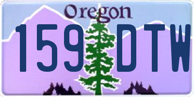 OR license plate 159DTW
