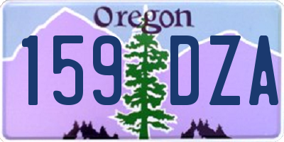 OR license plate 159DZA