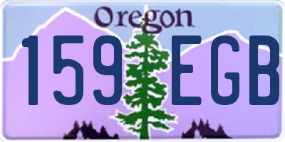 OR license plate 159EGB