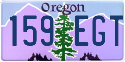 OR license plate 159EGT