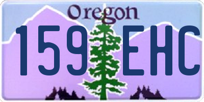OR license plate 159EHC