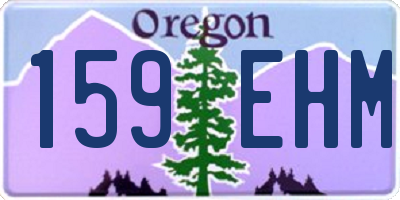 OR license plate 159EHM