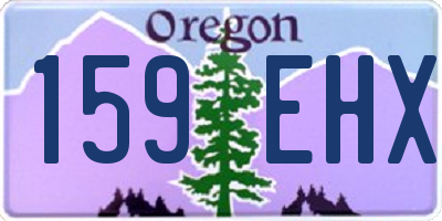 OR license plate 159EHX